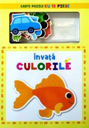 Invata culorile - Carte puzzle cu 15 piese (ISBN: 9786067132588)