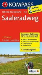 7045. Saaleradweg kerékpáros térkép 1: 50 000 Fahrradtourenkarte (2013)