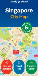 Singapore Szingapur térkép Lonely Planet - fóliás 2023 (ISBN: 9781787016491)