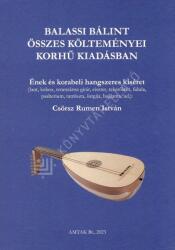 Balassi Bálint összes költeménye korhű kiadásban (2023)