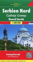 Észak-Szerbia térkép 1: 200 000 Freytag térkép AK 0714 (2011)