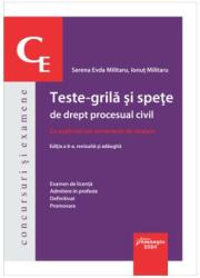 Teste-grila si spete de drept procesual civil. Editia a 6-a - Serena Evda Militaru, Ionut Militaru (ISBN: 9786062723170)