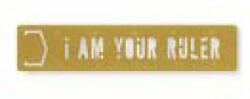 I Am Your Ruler Metal Bookmark Stencil - Brass Monkey, Galison (ISBN: 9780735377172)