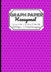 Hexagonal Graph Paper Notebook: Organic Chemistry & Biochemistry Note Book, 1/4 inch hexagons (ISBN: 9781694163981)
