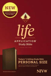 NIV Life Application Study Bible, Third Edition, Personal Size (Leatherlike, Dark Brown/Brown) - Tyndale (ISBN: 9781496440136)