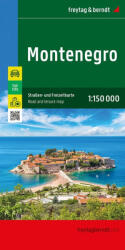 Montenegro térkép - 2023 (ISBN: 9783707922332)