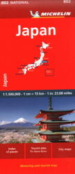 Japán - autóstérkép - 2023 - Michelin 802 (ISBN: 9782067259683)