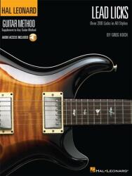 Koch, Greg: Hal Leonard Guitar Method Lead Licks BK/CD (ISBN: 9780634048470)
