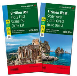 Sizilien, Straßenkarten-Set 1: 150.000, freytag & berndt (ISBN: 9783707921922)