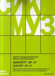 QUINTETT OP. 57 FÜR KLAVIER, 2 VIOLINEN, VIOLA UND VIOLONCELLO (ISBN: 9780003018172)