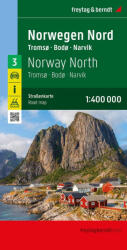 Norvégia észak autótérkép - Norwegen Nord 3 - Narvik (ISBN: 9783707922127)