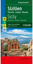 Szicília, Palermo, Catania, Messina autótérkép (ISBN: 9783707922295)