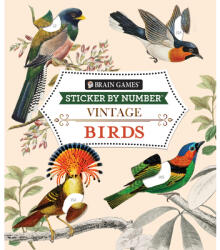 Brain Games - Sticker by Number - Vintage: Birds - Brain Games, New Seasons (ISBN: 9781639384204)