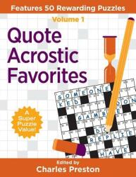 Quote Acrostic Favorites: Features 50 Rewarding Puzzles (ISBN: 9780998832234)