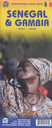 Gambia térkép, Senegal térkép ITM 1: 340e Szenegál térkép, Banjul, Dakar, Ile de Gorée (ISBN: 9781553413981)
