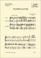 Balázs Árpád: Madrigaleszk (ISBN: 9790080059647)