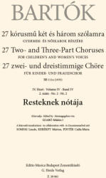 Bartók Béla: Resteknek nótája (ISBN: 9790080200612)