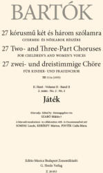 Bartók Béla: Játék (ISBN: 9790080200537)
