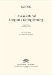 Kutrik Bence: Tavasz-esti dal (ISBN: 9790080152287)