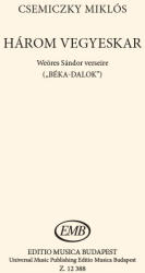 Csemiczky Miklós: Három vegyeskar (ISBN: 9790080123881)