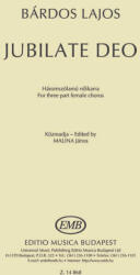 Bárdos Lajos: Jubilate deo (ISBN: 9790080148686)