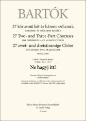 Bartók Béla: Ne hagyj itt! (ISBN: 9790080200506)