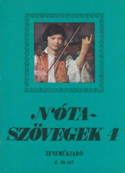 Nótaszövegek 4 (ISBN: 9790080501474)