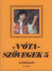 Nótaszövegek 5 (ISBN: 9790080501672)