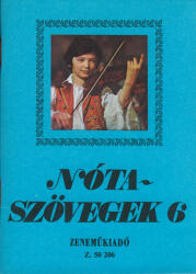 Nótaszövegek 6 (ISBN: 9790080502068)
