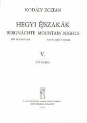 Kodály Zoltán: Hegyi éjszakák V. 5 (ISBN: 9790080043943)