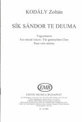Kodály Zoltán: Sík Sándor te Deuma (ISBN: 9790080144909)