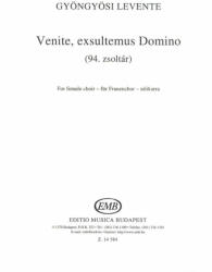 Gyöngyösi Levente: Venite, exsultemus Domino (ISBN: 9790080145845)