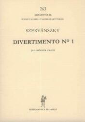 Szervánszky Endre: Divertimento No. 1 (ISBN: 9790080065518)