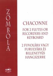 Zombola Péter: Chaconne (ISBN: 9790801662002)