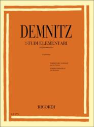 Demnitz, Friedrich: Studi Elementari per clarinetto (ISBN: 9790041827742)