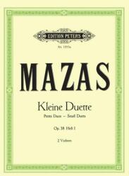 Mazas, Jacques-Féréol: Small Duets Op. 38 Vol. 1 (ISBN: 9790014008888)