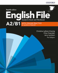ENGLISH FILE PRE-INTERMEDIATE STUDENTS BOOK AND WORKBOOK KEY WITH ONLINE PRACTICE - Christina Latham-Koenig, Clive Oxenden (2019)