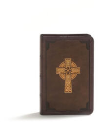 KJV Large Print Compact Reference Bible, Celtic Cross Brown Leathertouch - Holman Bible Publishers (ISBN: 9781535956802)
