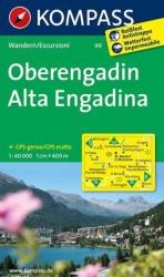 99. Oberengadin turista térkép Kompass 1: 40 000 2018 (2013)