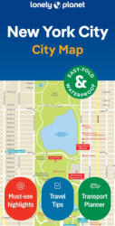 New York térkép Lonely Planet Laminated (ISBN: 9781787016026)