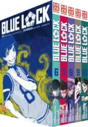 Blue Lock - Band 6-10 im Sammelschuber - Yusuke Nomura, Markus Lange (ISBN: 9782889516216)