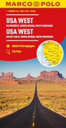 USA - West / Nyugat-USA autóstérkép Marco Polo (ISBN: 9783575018700)