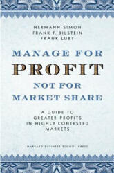 Manage For Profit, Not For Market Share - Simon Hermann (ISBN: 9781591395263)