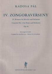 IV. ZONGORAVERSENY KÉT ZONGORÁS KIADÁS OP. 63 (ISBN: 9786310213521)