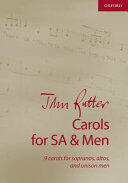 John Rutter Carols for SA and Men - 9 carols for sopranos altos and unison men (ISBN: 9780193524187)
