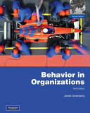 Behavior in Organizations: Global Edition (2011)