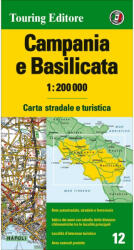Campania, Basilicata térkép Michelin 1: 200 000 (ISBN: 9788836577989)