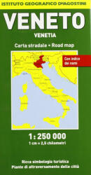 Veneto térkép Deagostini 1: 250 000 (ISBN: 9788851100292)