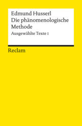 Die phänomenologische Methode (ISBN: 9783150080849)