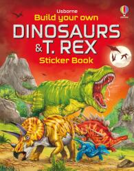 Carte pentru copii, Usborne, Build Your Own Dinosaurs and T. Rex Sticker Book, 5+ ani (ISBN: 9781805315810)